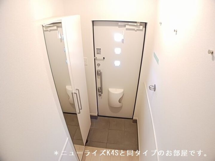滋賀県東近江市聖和町(アパート)の賃貸物件の玄関