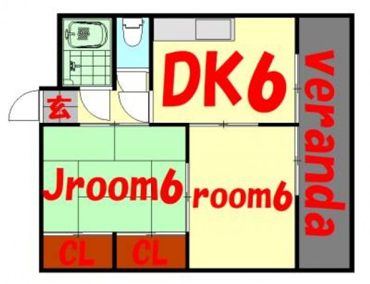 渡部コーポの間取り