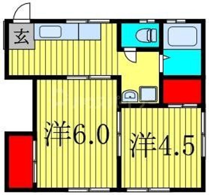 コーポ染谷の間取り