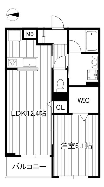 Beverly Homes下赤塚APの間取り