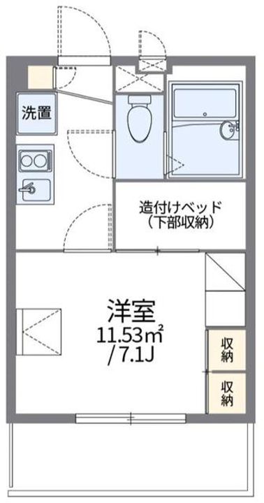 神奈川県川崎市多摩区菅野戸呂(アパート)の賃貸物件の間取り