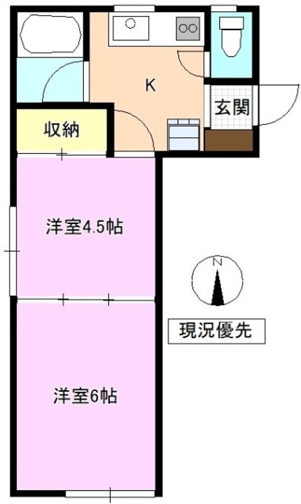 コーポ天竺の間取り