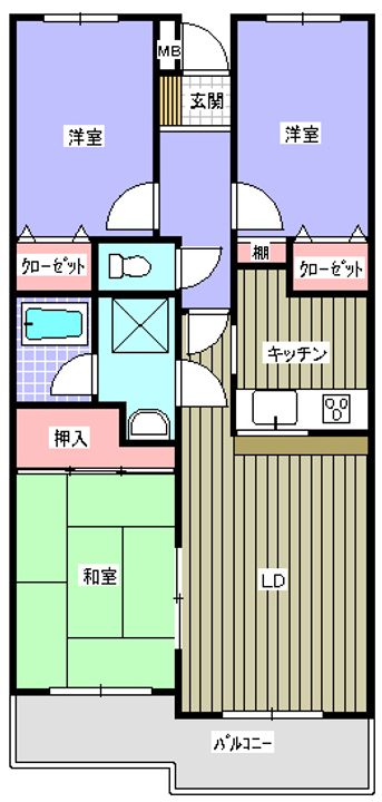 ダイアパレスBW深谷の間取り