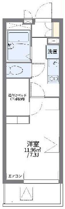 レオパレスナカダの間取り