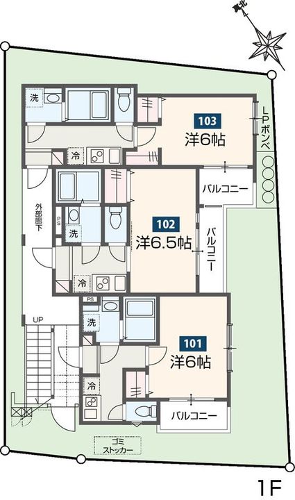 埼玉県春日部市大枝(アパート)の賃貸物件の間取り