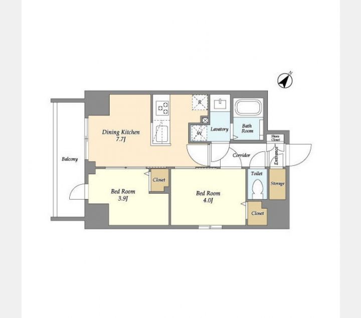 Augusta Residence 新小岩の間取り