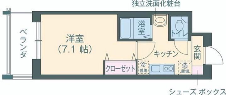 兵庫県神戸市中央区港島1(マンション)の賃貸物件の間取り