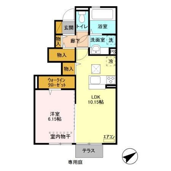 千葉県茂原市小林(アパート)の賃貸物件の間取り