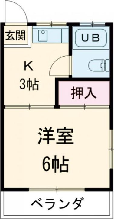 第一落合荘の間取り