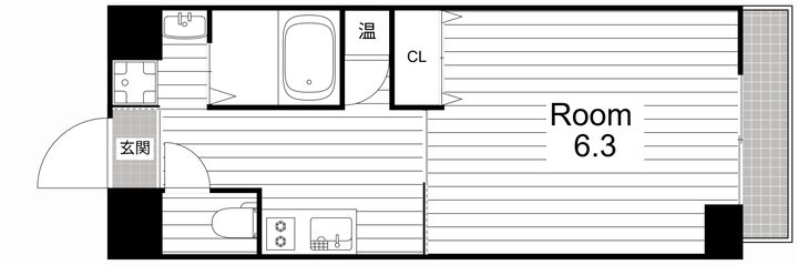 大阪府大阪市城東区関目3(マンション)の賃貸物件の間取り