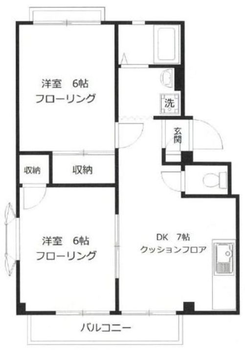 グリーンハイツAの間取り