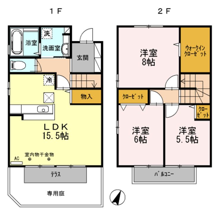 高知県高知市中万々(一戸建)の賃貸物件の間取り