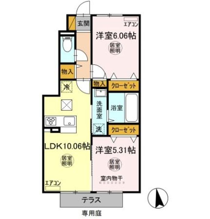 エオスパーラー影山の間取り
