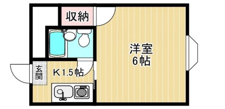 奈良県大和高田市西三倉堂2(マンション)の賃貸物件の間取り