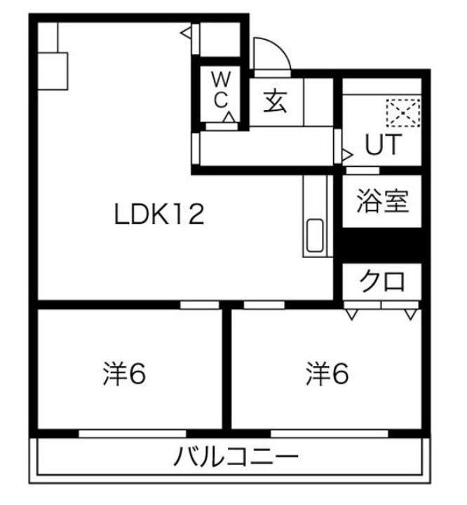 兵庫県明石市立石2(マンション)の賃貸物件の間取り