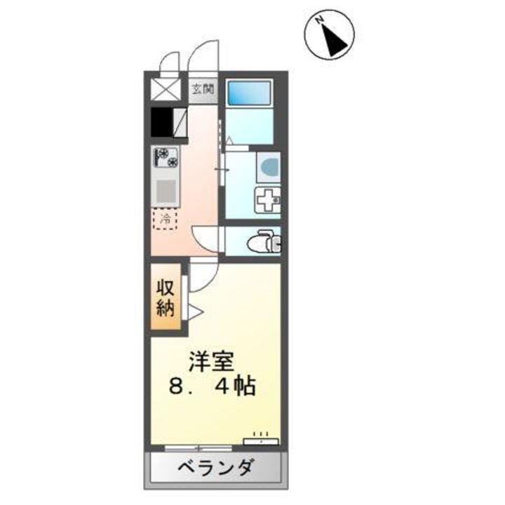 熊本県菊池郡大津町大字杉水(アパート)の賃貸物件の間取り