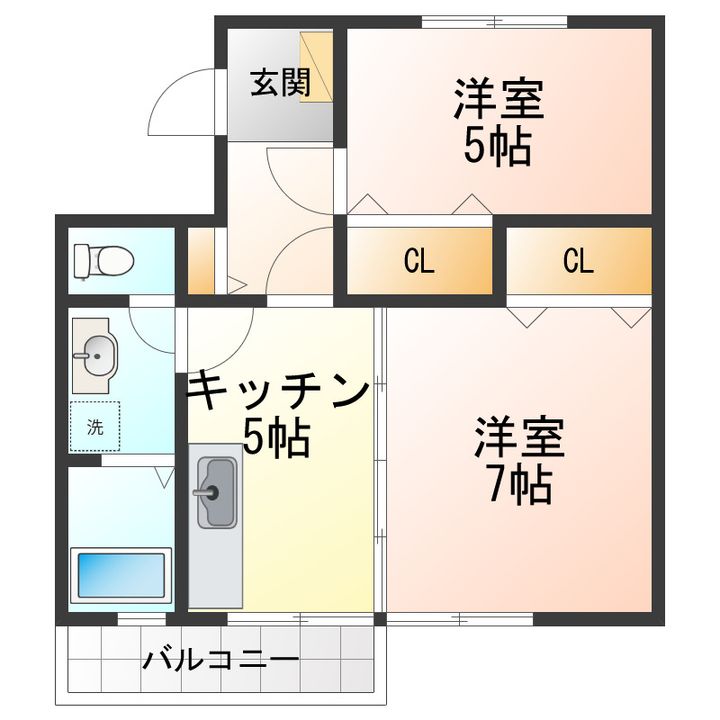 コーポ桜井の間取り