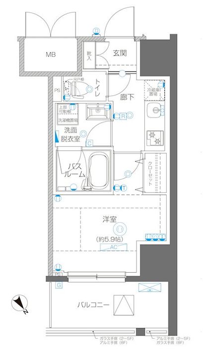 アルファレジデンシア南千住の間取り