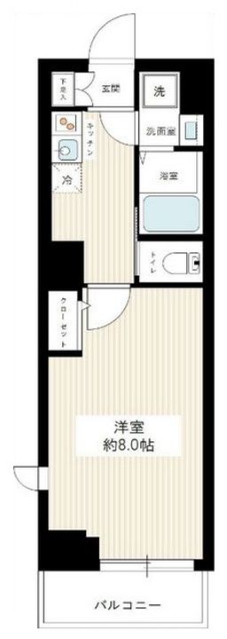 東京都大田区蒲田4(マンション)の賃貸物件の間取り