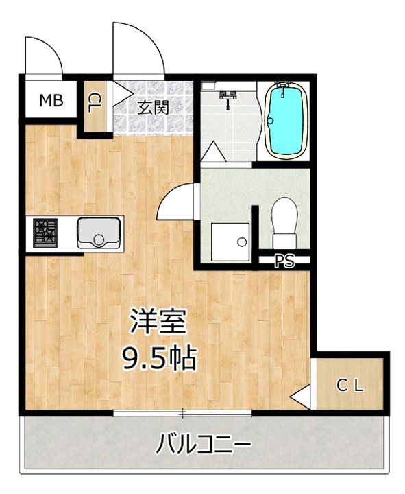 コンフォール姫島の間取り