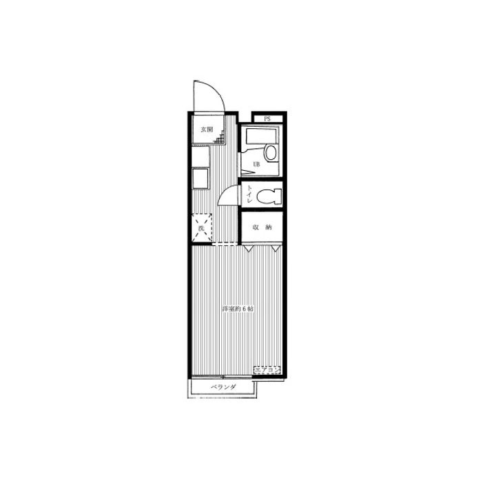東京都墨田区立花2(アパート)の賃貸物件の間取り