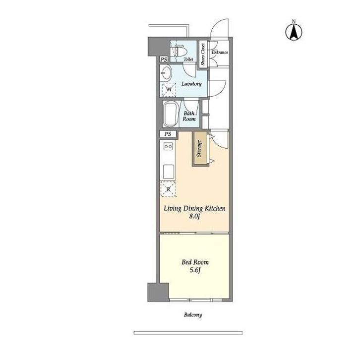 東京都板橋区中丸町(マンション)の賃貸物件の間取り