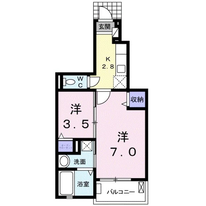 アンセスター松降Bの間取り