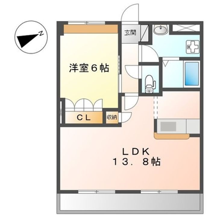 埼玉県川口市大字源左衛門新田(マンション)の賃貸物件の間取り