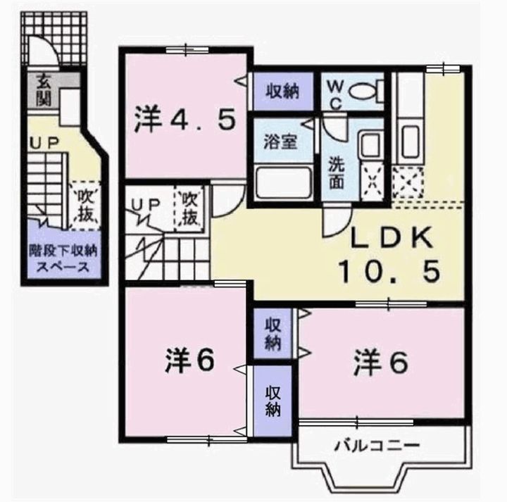 兵庫県西脇市小坂町(アパート)の賃貸物件の間取り