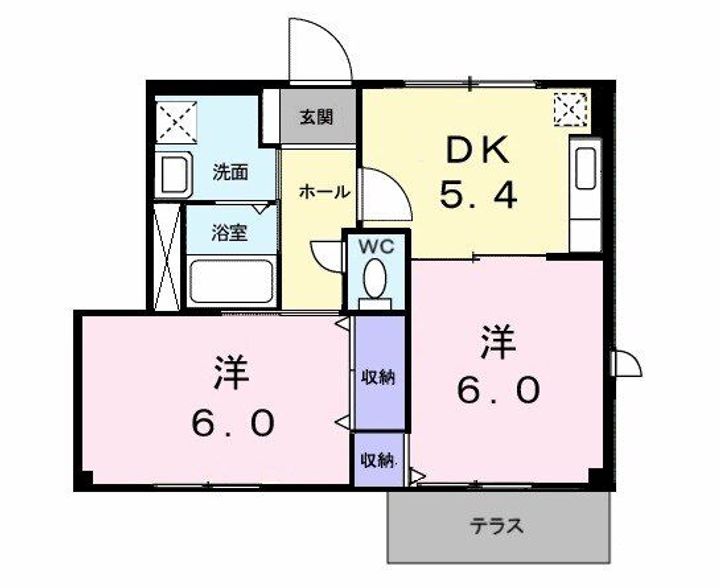 サニーコート愛宕の間取り