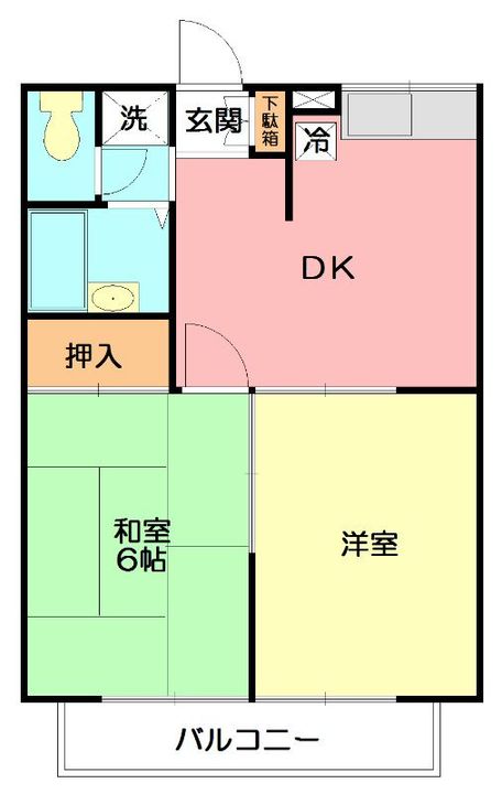 神奈川県横浜市戸塚区深谷町(アパート)の賃貸物件の間取り