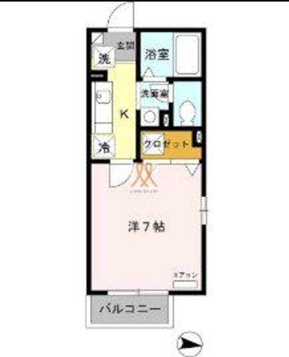東京都足立区千住旭町(アパート)の賃貸物件の間取り