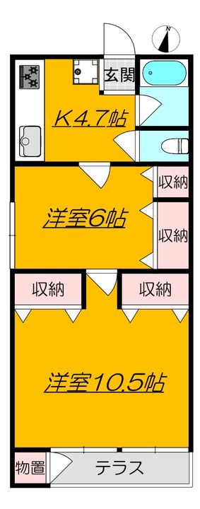 コーポ寿の間取り