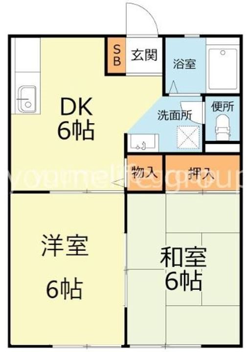 神奈川県足柄上郡大井町金子(アパート)の賃貸物件の間取り