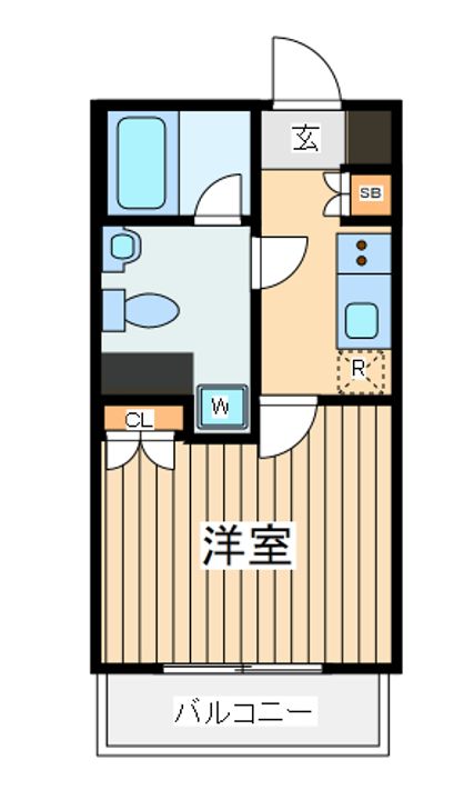 神奈川県川崎市高津区溝口2(マンション)の賃貸物件の間取り