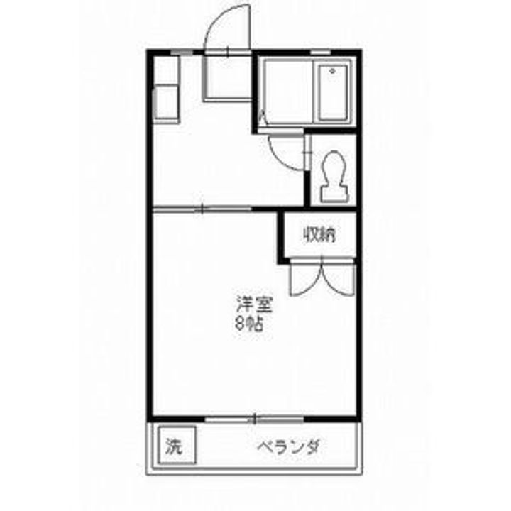 栃木県宇都宮市下岡本町(アパート)の賃貸物件の間取り