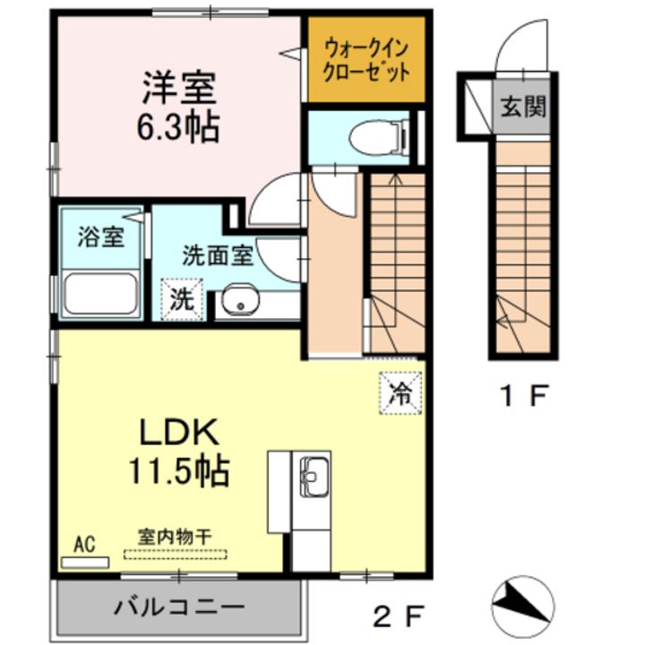 ディアコート藤本の間取り