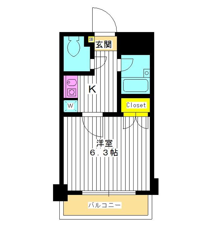 東京都練馬区豊玉上1(マンション)の賃貸物件の間取り