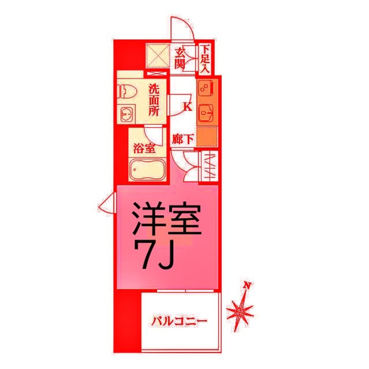 ベルフェリーク横濱山下町の間取り