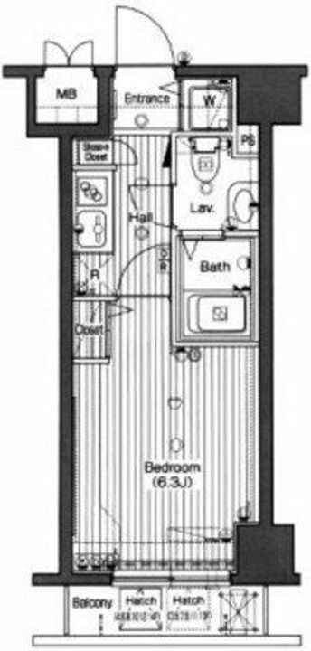 グランド・ガーラ高輪の間取り