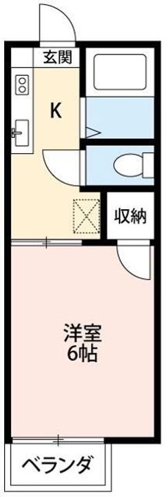 神奈川県横浜市戸塚区下倉田町(アパート)の賃貸物件の間取り