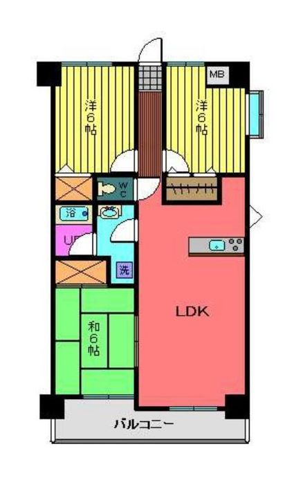 スタジオーネ会津若松 306号室の間取り