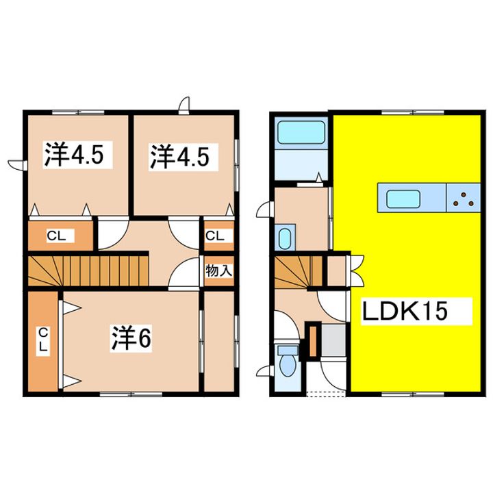 山形県天童市大字矢野目(一戸建)の賃貸物件の間取り
