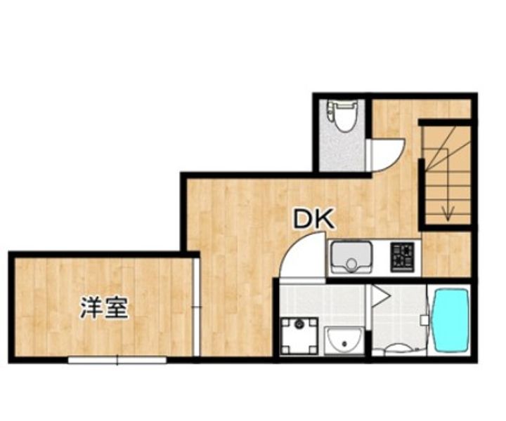千葉県八千代市萱田の賃貸アパートの間取り