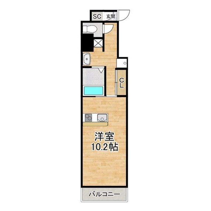 GROOVE堺東アネックスの間取り