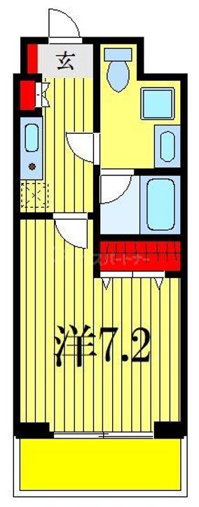千葉県船橋市本町6(マンション)の賃貸物件の間取り