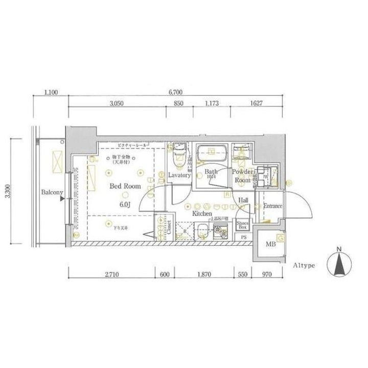 東京都足立区西新井本町2(マンション)の賃貸物件の間取り