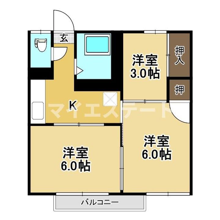 ファミリーハイツの間取り