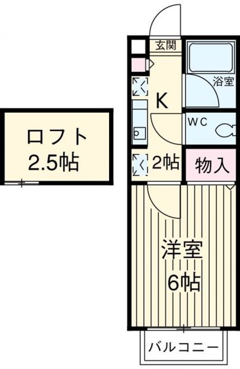 パークフロント谷中Bの間取り
