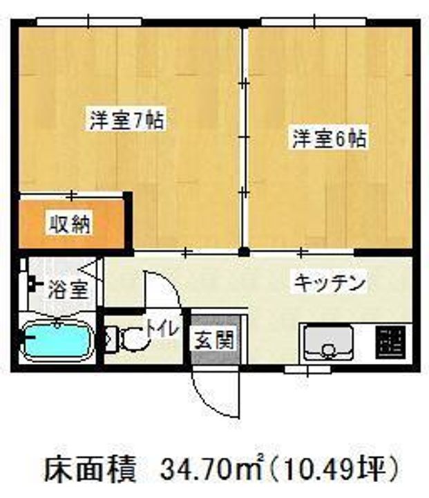 フィールファイン酒田Aの間取り